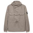 Weekend Offender Kovags Overhead 3 Pocket Technical Jacket in Bark Brown