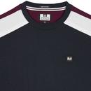 Lederle Weekend Offender Retro Panelled Tee Navy