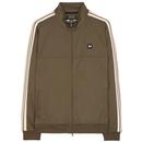 Weekend Offender Navagio Taped Sleeve Track Top in Castle Green TTSS2405