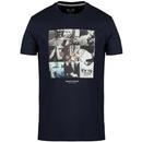 Weekend Offender Nine Icons Graphic Print Retro T-shirt in Navy