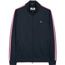 Weekend Offender Pawsa Retro 70s Taped Track Top in Navy