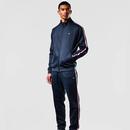 Weekend Offender Pawsa Retro 70s Taped Track Top in Navy