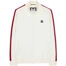 Weekend Offender Pawsa Retro 70s Taped Track Top in Winter White