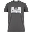 Weekend Offender Prison Men's Retro Logo Tee in Dark Charcoal