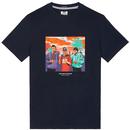 Weekend Offender Ronnie and Happy Mondays Graphic T-Shirt in Navy