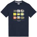 Weekend Offender Vinyl Record Sleeves Graphic T-Shirt in Navy