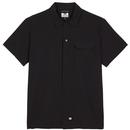 Weekend Offender Wilde Short Sleeve Pocket Shirt in Black
