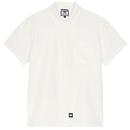 Weekend Offender Wilde Short Sleeve Mod Pocket Shirt in White
