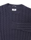 Woods WEEKEND OFFENDER Retro Cable Knit Jumper