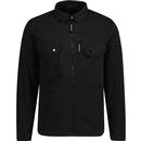 weekend offender mens helsinki zip through chest pockets lightweight jacket black