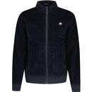 weekend offender mens hemsley mock neck zip cord track top navy