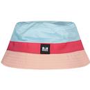 weekend offender mens mermerli colour block retro 90s bucket hat saltwater blue pink