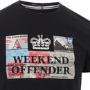 Tickets WEEKEND OFFENDER Retro Gig Logo Tee