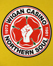 WIGAN CASINO Retro Mod Northern Soul Logo T-shirt