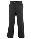 WIGAN CASINO Mens Northern Soul Mod Oxford Bags Trousers in Black