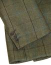 Retro Mod Windowpane Country Check Suit in Green