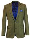 Mod Windowpane Country Check 2 Button Suit Jacket