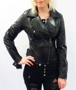 Rebecca - Retro 70s Indie Leather Biker Jacket (B)