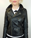Lilly Retro Fifties Indie Leather Biker Jacket (B)