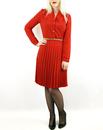 Hostess WOW TO GO Retro 60s Vintage Pleat Dress R