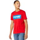 wrangler retro bold logo t-shirt formula red