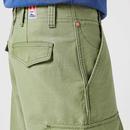 Casey Jones Wrangler Retro Cargo Shorts (Olive)