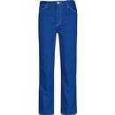 wrangler womens wild west daphne high rise straight leg twill trousers blue