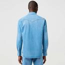 WRANGLER Retro 70s Light Blue Denim Western Shirt