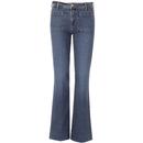 wrangler womens high waist flared jeans cascade blue