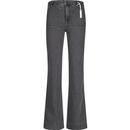 wrangler womens flared leg front pockets jeans driveway grey