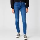 Wrangler Women's High Rise Skinny Jeans in Camellia Blue Denim W27H4734R