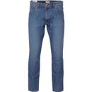 wrangler mens larston slim tapered jeans spaced out blue