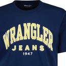 Wrangler Retro Logo Graphic Crew Neck T-shirt Navy
