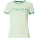 WRANGLER Women's Retro Logo Ringer T-Shirt (AA)