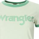 WRANGLER Women's Retro Logo Ringer T-Shirt (AA)