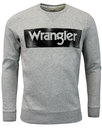 WRANGLER Retro 1970s Vintage Logo Sweatshirt GREY