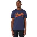 wrangler retro baseball logo t-shirt dress blue