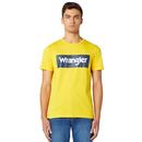 WRANGLER Mens Retro 70's Kabel Logo T-shirt LC
