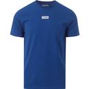 wrangler mens small logo print plain tshirt blue