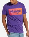 WRANGLER Men's Retro 70s Tropical Logo T-shirt