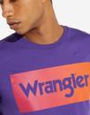 WRANGLER Men's Retro 70s Tropical Logo T-shirt