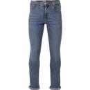 wrangler mens original slim leg jeans blue