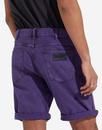 WRANGLER Retro 1970s Indie Purple Pop Denim Shorts