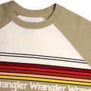 WRANGLER Retro 1970s Rainbow Stripe Sweatshirt