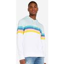 wrangler retro chest stripe rainbow hoodie 