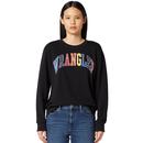 Wrangler womens rainbow logo sweater black
