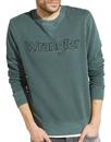 WRANGLER Retro 70s Authentic Crew Sweatshirt GREEN