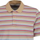 Wrangler Retro Sports Polo Shirt Burro Brown