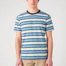 Wrangler Retro Striped T-shirt in Pearl Blue 112341929