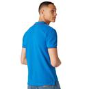 WRANGLER Men's Retro Tipped Pique Polo Shirt BLUE